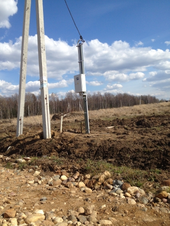 Установка трубостоек поселок Часцы, село Юдино, Жаворонки.